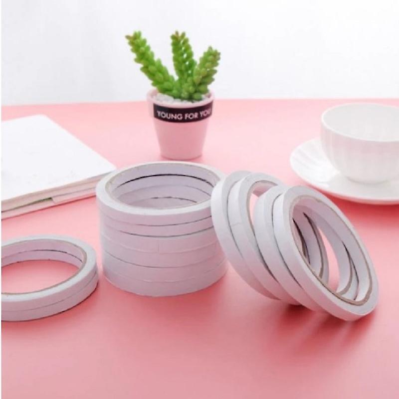 Width 5mm~20mm White Double Sided Tape Super Strong Adhesive Tape Diy Craft Gift-wrap Strong