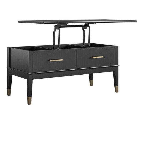 Westerleigh Lift-Top Coffee Table， Black