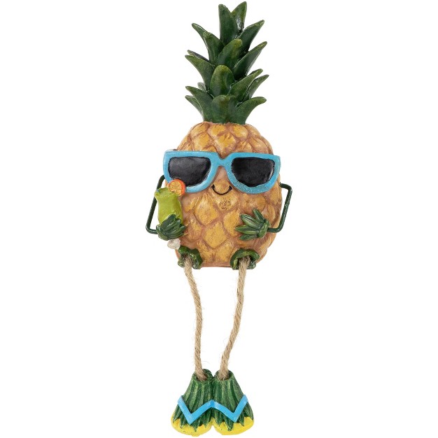 Tropical Pineapple Boy With Dangling Legs Figurine