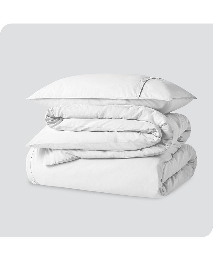 Bare Home Organic Cotton Percale Duvet Cover Set Twin Twin XLong