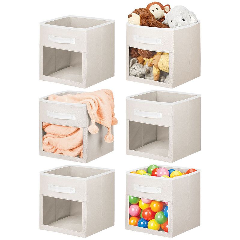 mDesign Fabric Nursery Storage Cube with Front Window