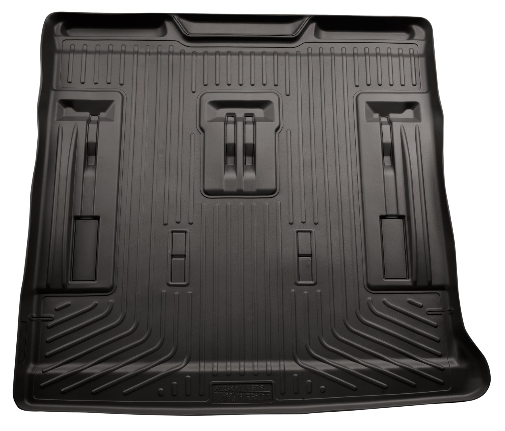 Husky Liners - 28251 Fits 2007-14 Cadillac Escalade， 2007-14 Chevrolet Suburban， 2007-14 GMC Tahoe - with 3rd Row Seat Cargo Liner Black