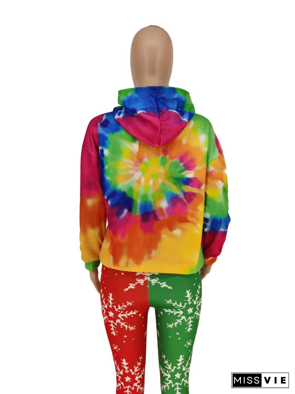 Graffiti Hooded Long Sleeve Pullover Sweatshirt