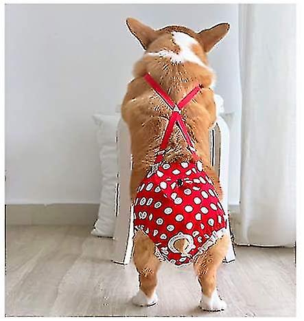 Reusable Dog Nappies Female Dog Nappies Pants Materials Durable Machine Washable For Pet Incontinence and Long Travels