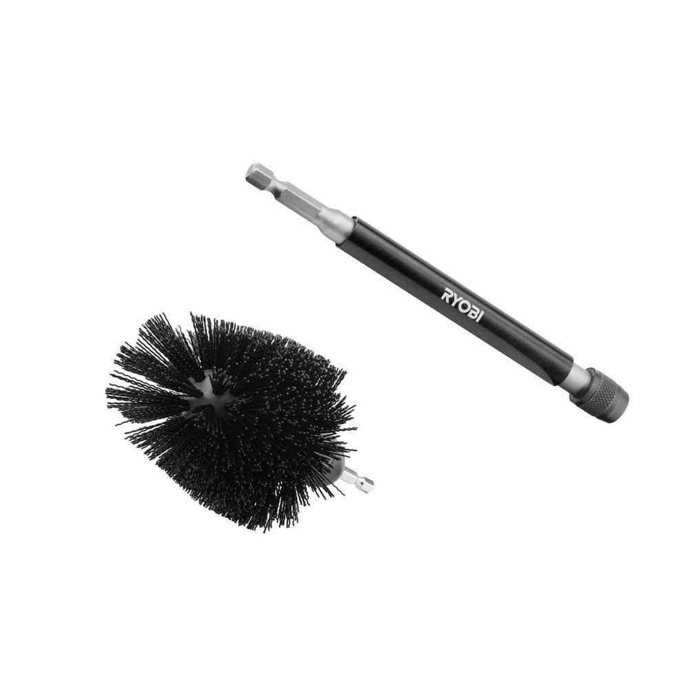 RYOBI Abrasive Bristle Brush Cleaning Kit with Extension (2-Piece) A95GCK1