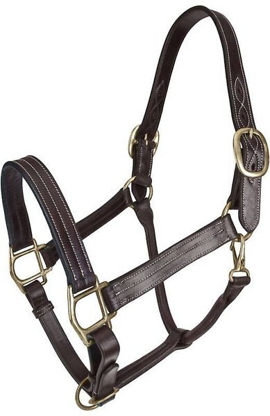 Gatsby Classic Triple Stitched Leather Horse Halter and Snap