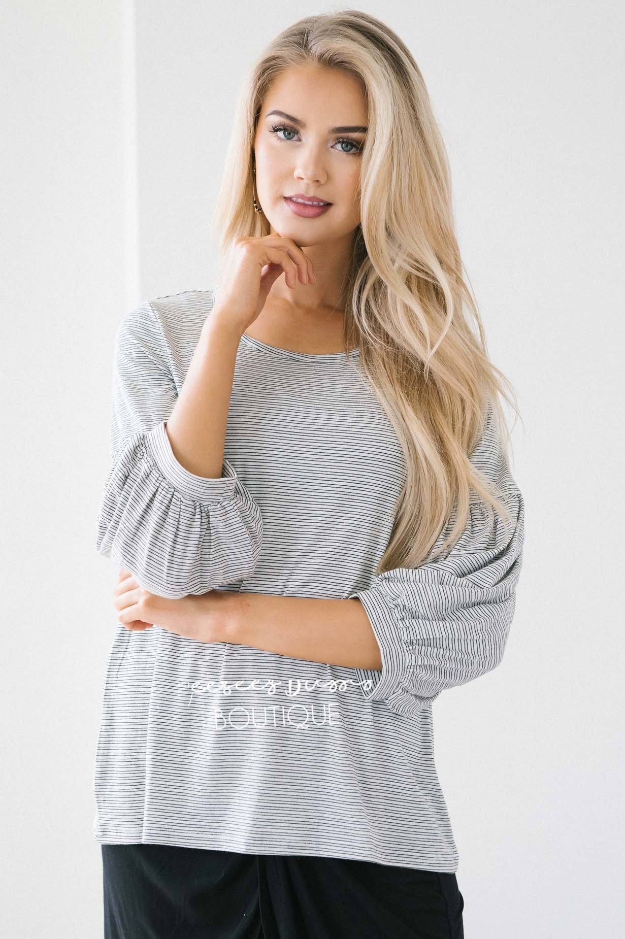 The Lindsay Bubble Sleeve Sweater