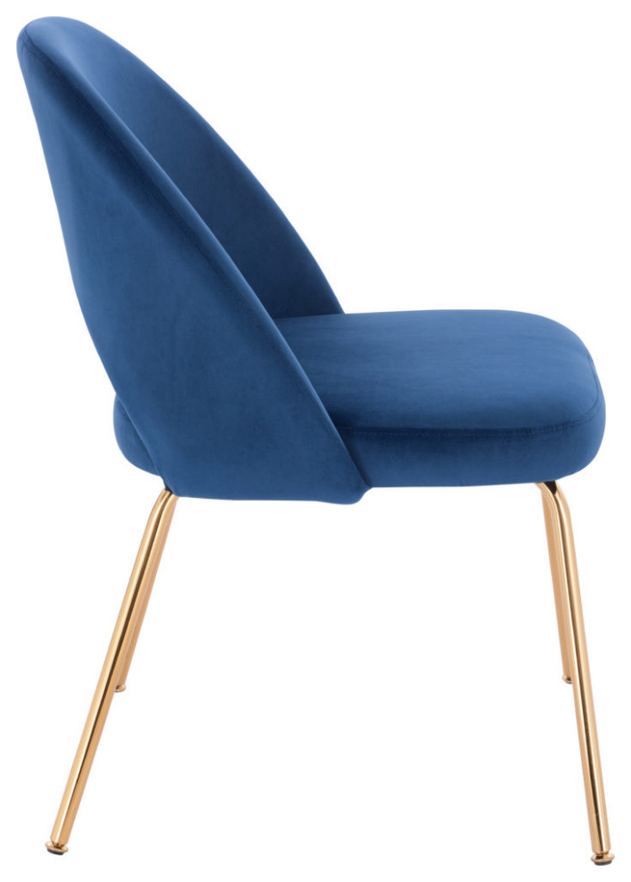 Sand Velvet Chair (Gold)   Midcentury   Dining Chairs   by HomeCraftDecor  Houzz