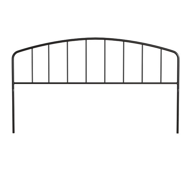 Carbon Loft Cronkite Black Metal Headboard with Arched Spindle Design - - 30408005