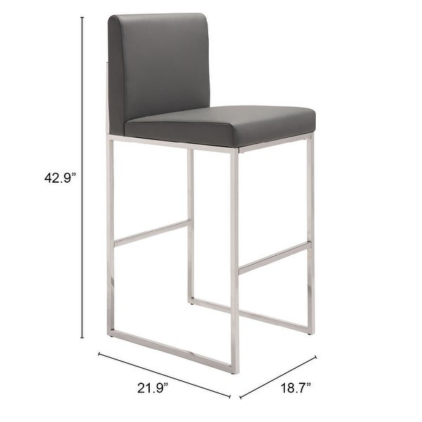 Belleville Barstool Gray