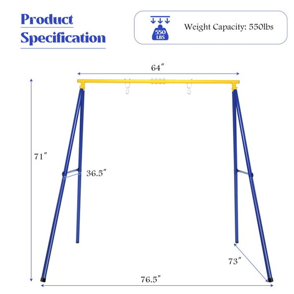 Costway 62987405 Extra Large Heavy Duty A Frame St...