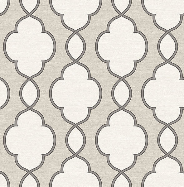 Structure Silver Chain Link Wallpaper from the Symetrie Collection