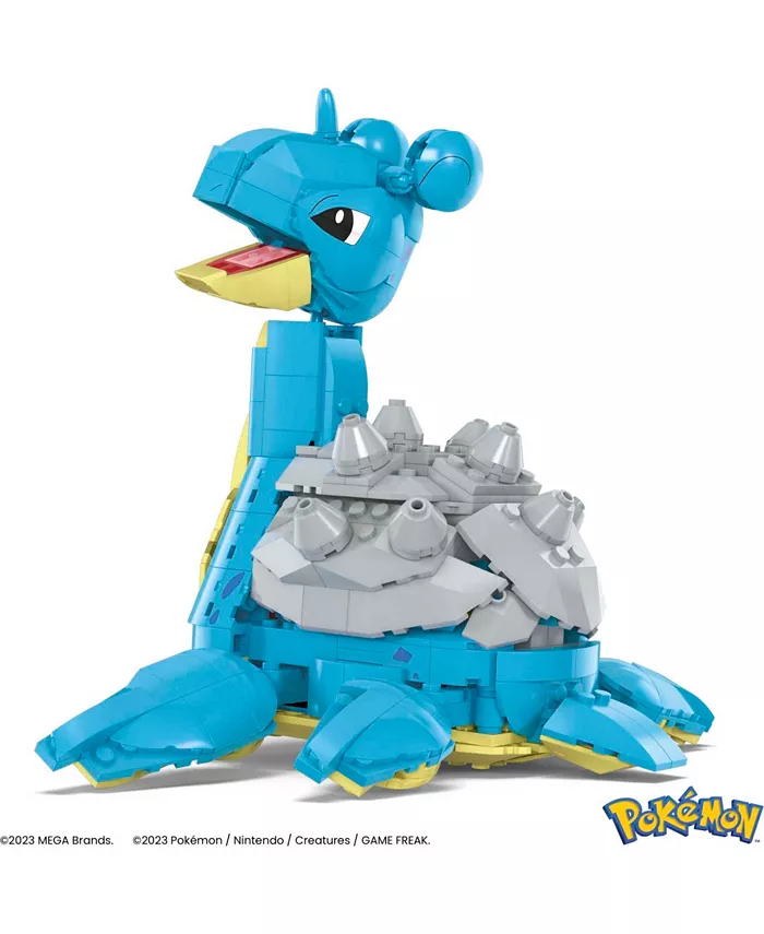 Pokemon MEGA Lapras Building Toy Kit with Action Figure (527 Pieces) for Kids