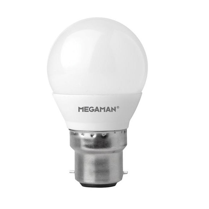 Megaman 142252 LED 3.5W Non Dimmable Golf Ball Lamp BC B22 Cool White