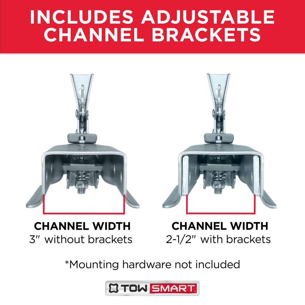 TowSmart Class 2 2 in. Ball Coupler with 2-12 in. to 3 in. Adjustable Collars 773