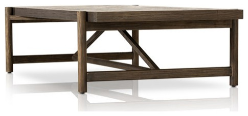 Vincente Coffee Table Sienna Brown Pine   Transitional   Coffee Tables   by Rustic Home Furniture Deco  Houzz