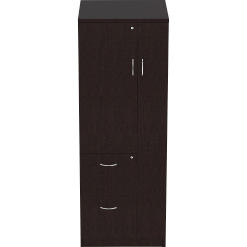 Lorell Essentials Laminate Tall Storage Cabinet - 2-Drawer (18229)