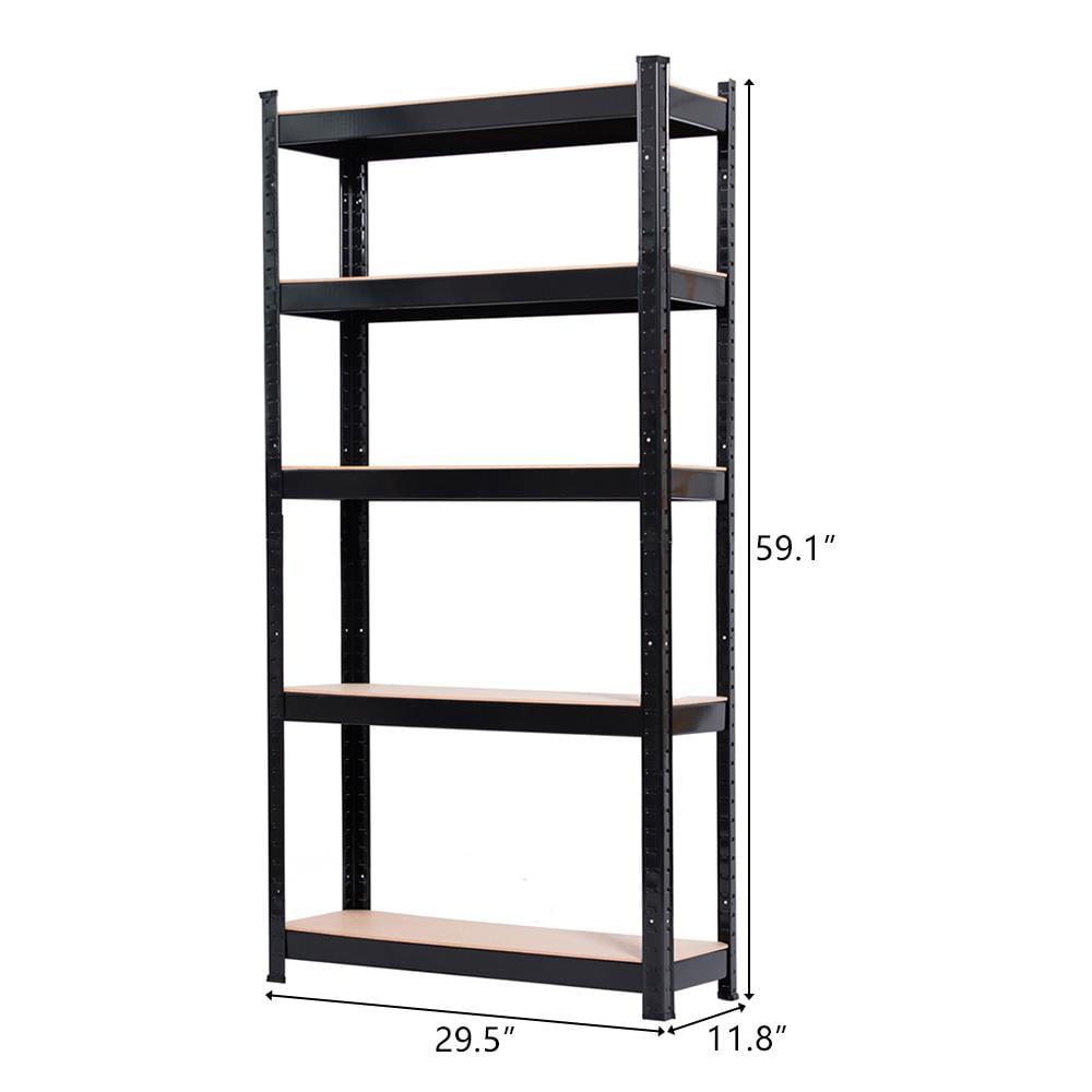 Zimtown 5 Tier Heavy Duty Steel Shelving Unit, 11.8