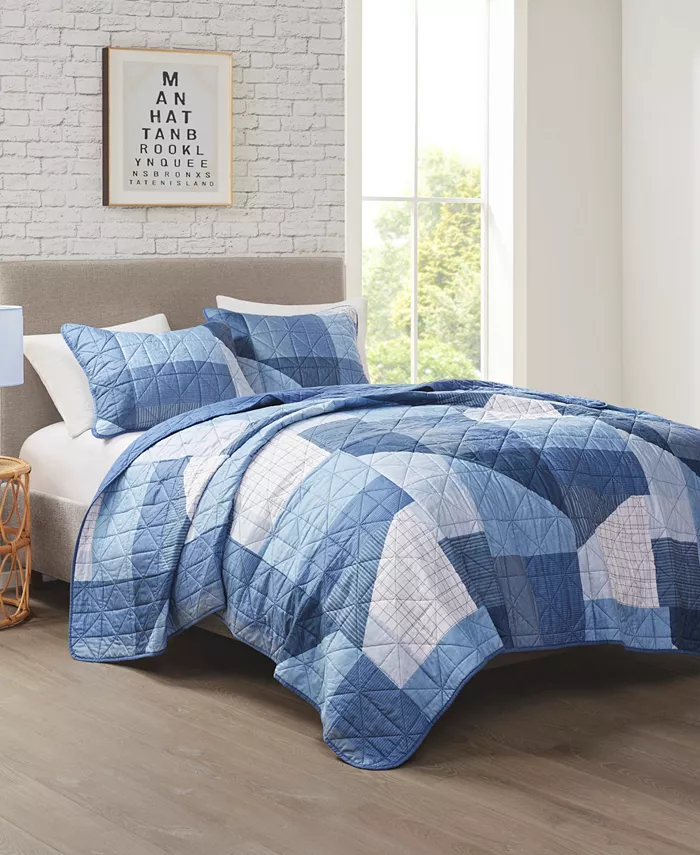 Intelligent Design Skyler Patchwork 2-Pc. Quilt Set， Twin Twin XL