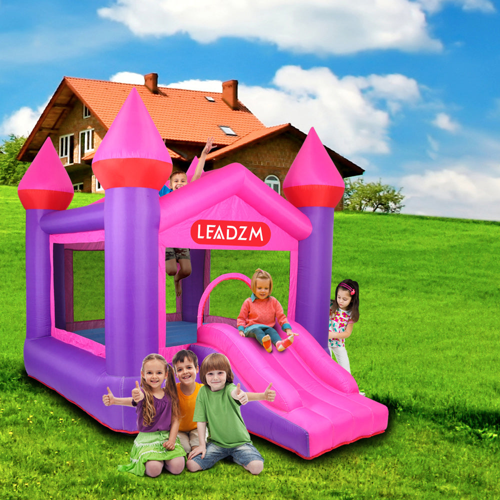 Inflatable Bounce House for Kids, 420D Oxford Cloth Bouncy Castle with Slide/Blower