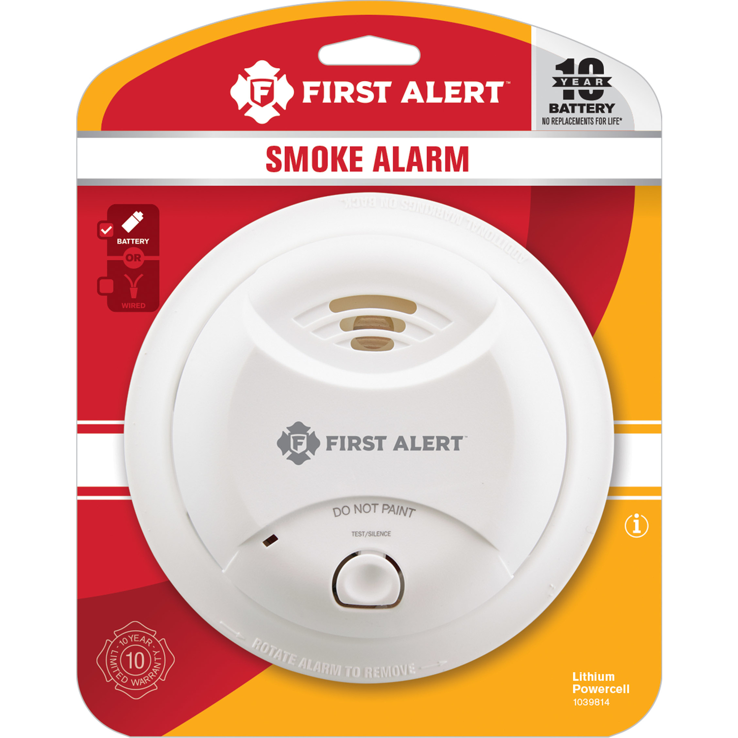 First Alert Battery-Powered Ionization Smoke Detector