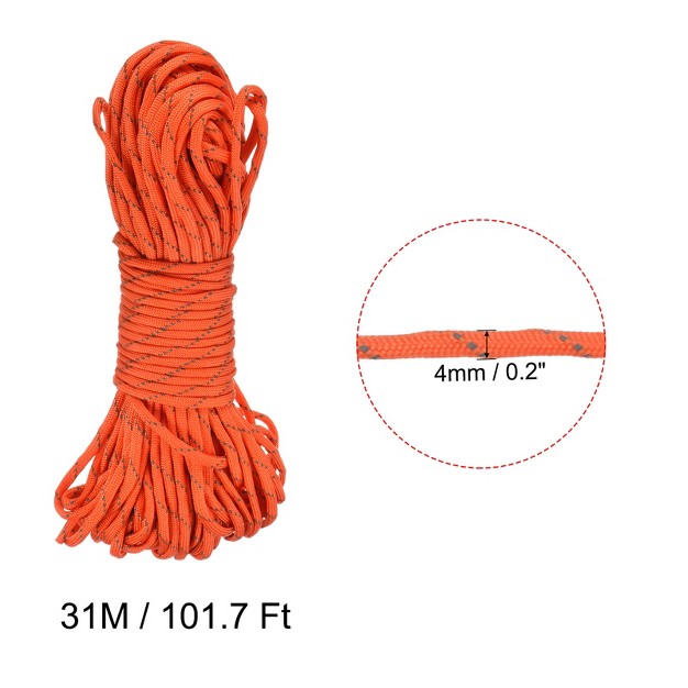 Unique Bargains Tent Rope Reflective Guyline Cord Nylon Guy Rope For Outdoor Camping Hiking