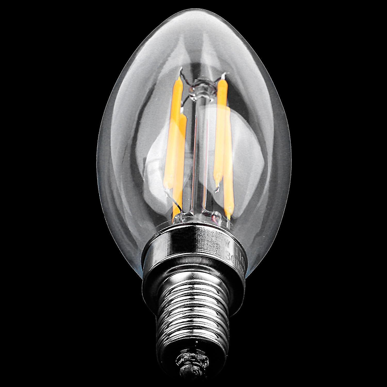 E12 4w Edison Candle Flame ment Led Light Bulb Lamp 10*3.5cm