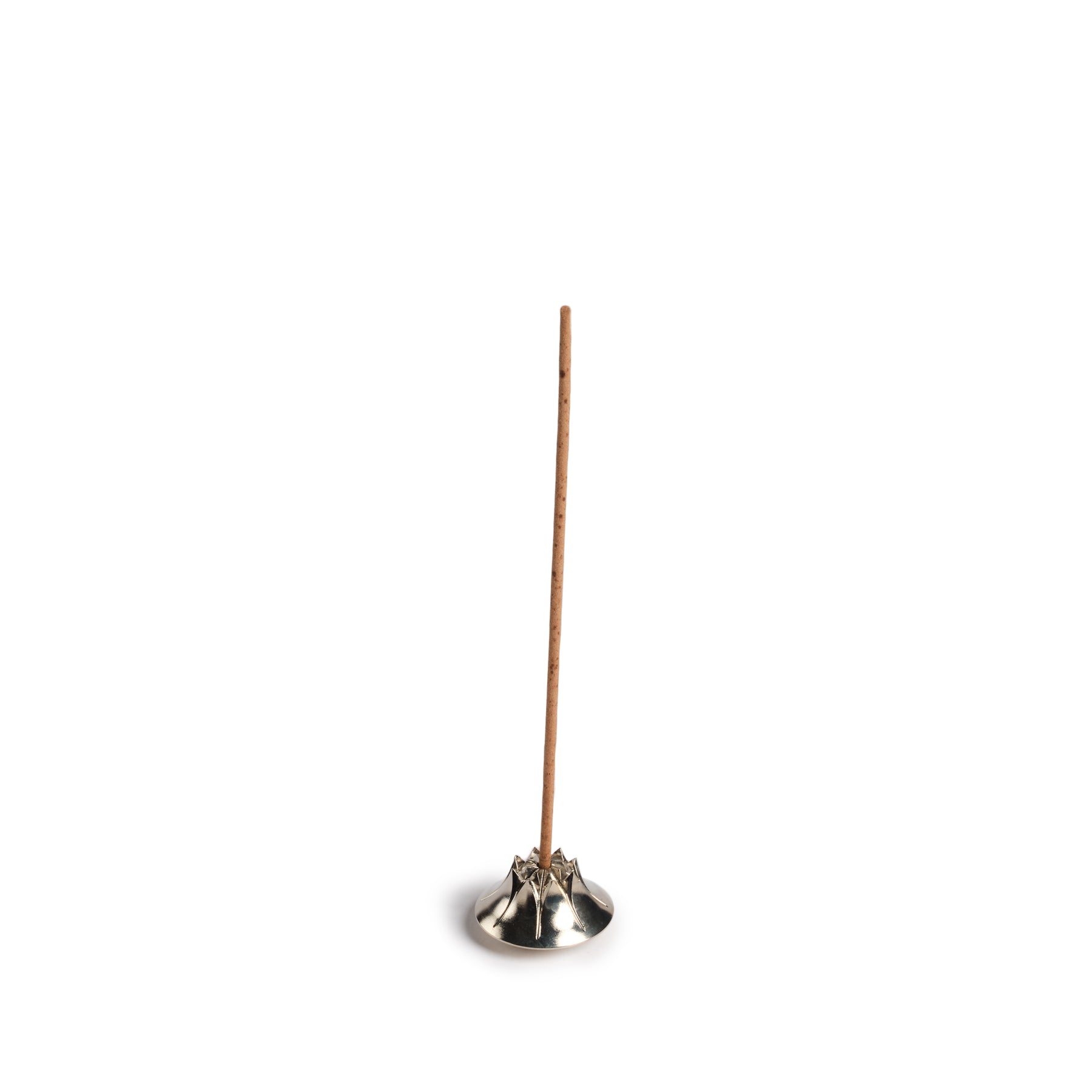 Agave Incense Holder in Satin Nickel