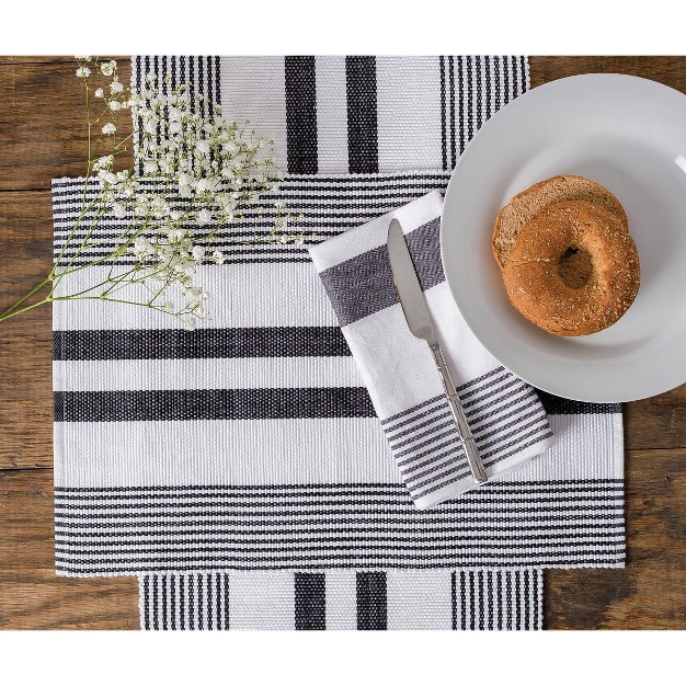 C amp f Home Classic Stripe Woven Table Runner