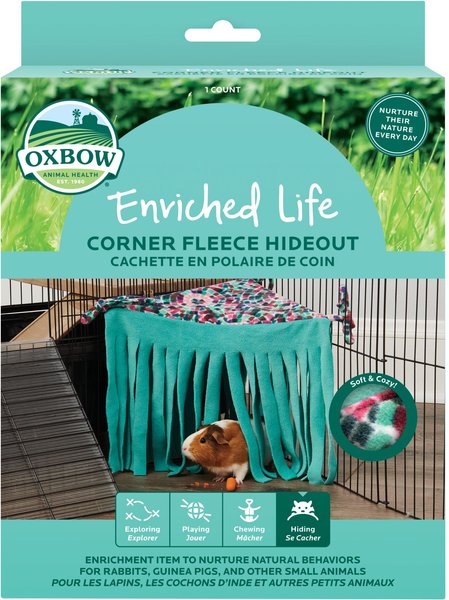 Oxbow Enriched Life Corner Fleece Small Animal Hideout