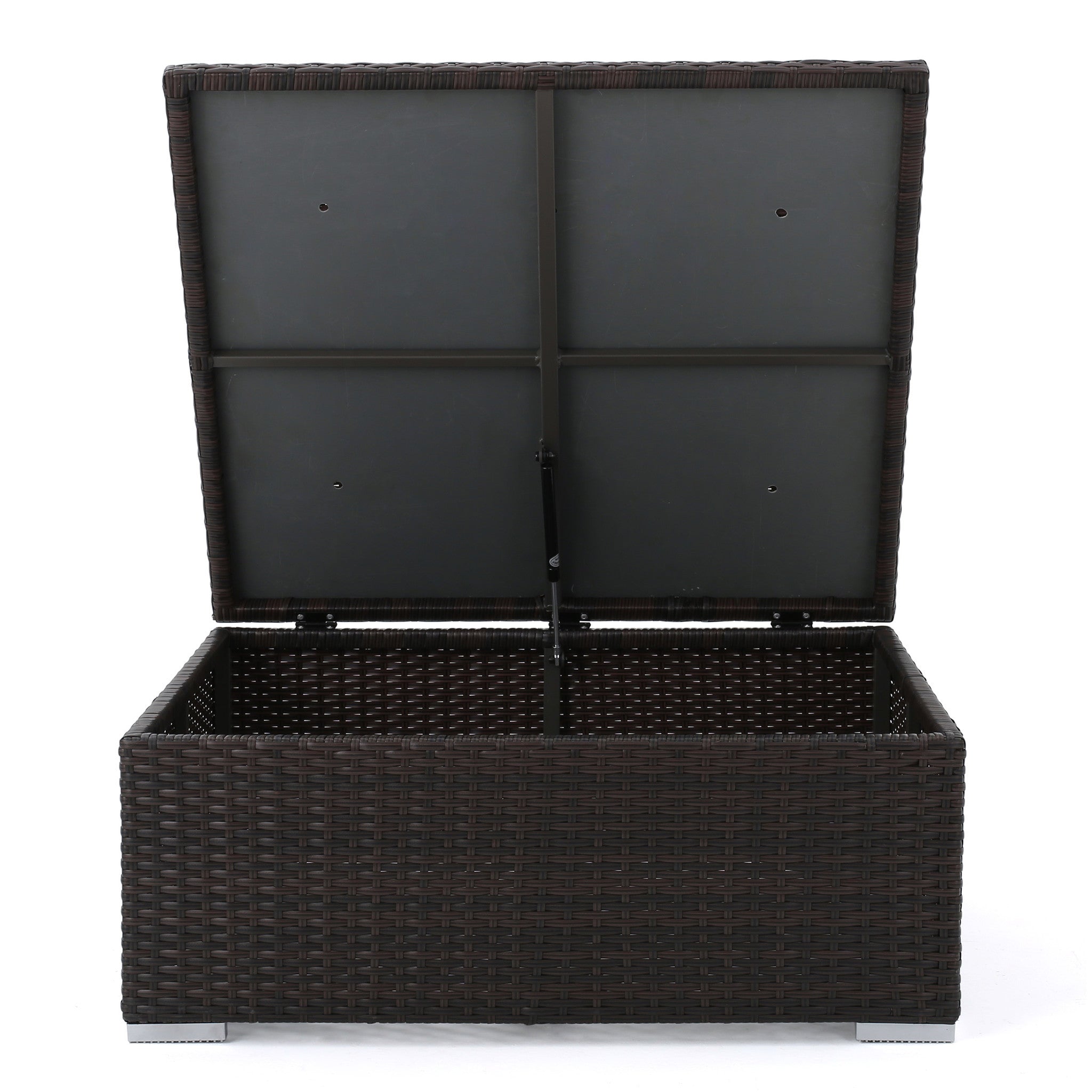 San-Louis-Obispo Outdoor Wicker Storage Coffee Table