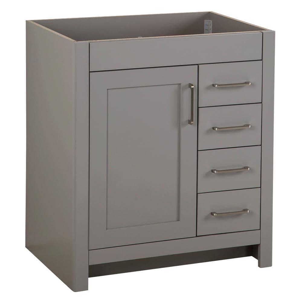 Home Decorators Collection Westcourt 30 in W x 217 in D x 342 in H Bath Vanity Cabinet without Top in Sterling Gray