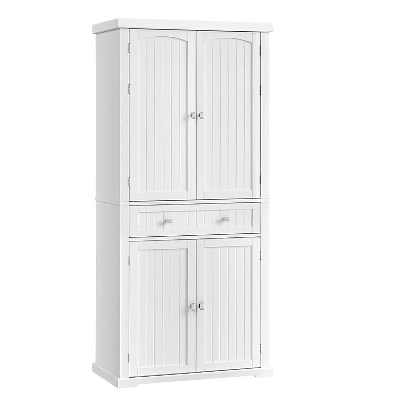 Kitchen Pantry Cabinet， 72 Inch Freestanding Cupboard Tall Storage Cabinet With 6 Hanging Shelves