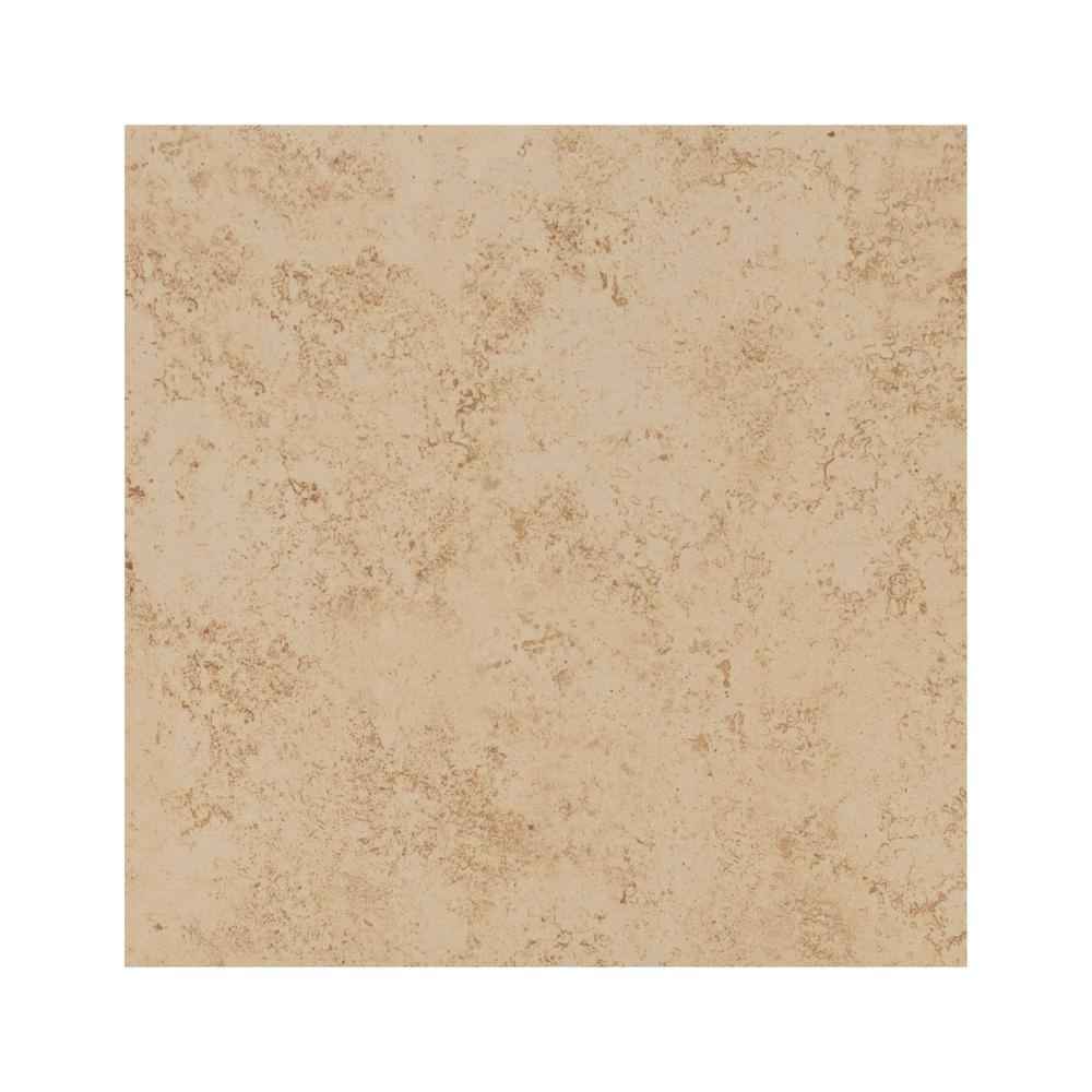 TrafficMaster Baja Beige 12 in. x 12 in. Matte Ceramic Floor and Wall Tile (15 sq. ft.Case) NHDBAJBEI1212C