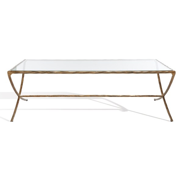 SAFAVIEH Couture Debbie Rectangle Metal Coffee Table - 48 in. W x 28 in. D x 15 in. H