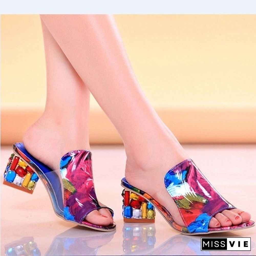 Summer New European and American Fashion Shoes with Breathable Sandals Diamond In The Rough with Sandals and Slippers