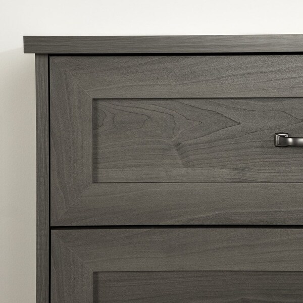 Prairie 2-Drawer Nightstand Gray - - 38045617