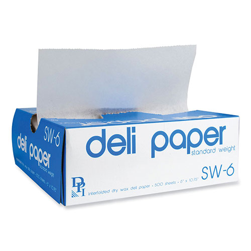 Durable Packaging Interfolded Deli Sheets | 10.75 x 6， Standard Weight， 500 Sheets