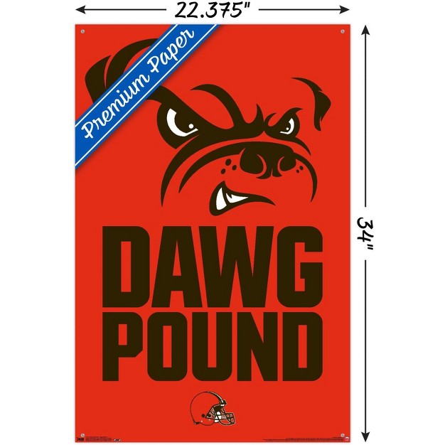 Trends International Nfl Cleveland Browns Dog Pound 15 Unframed Wall Poster Prints