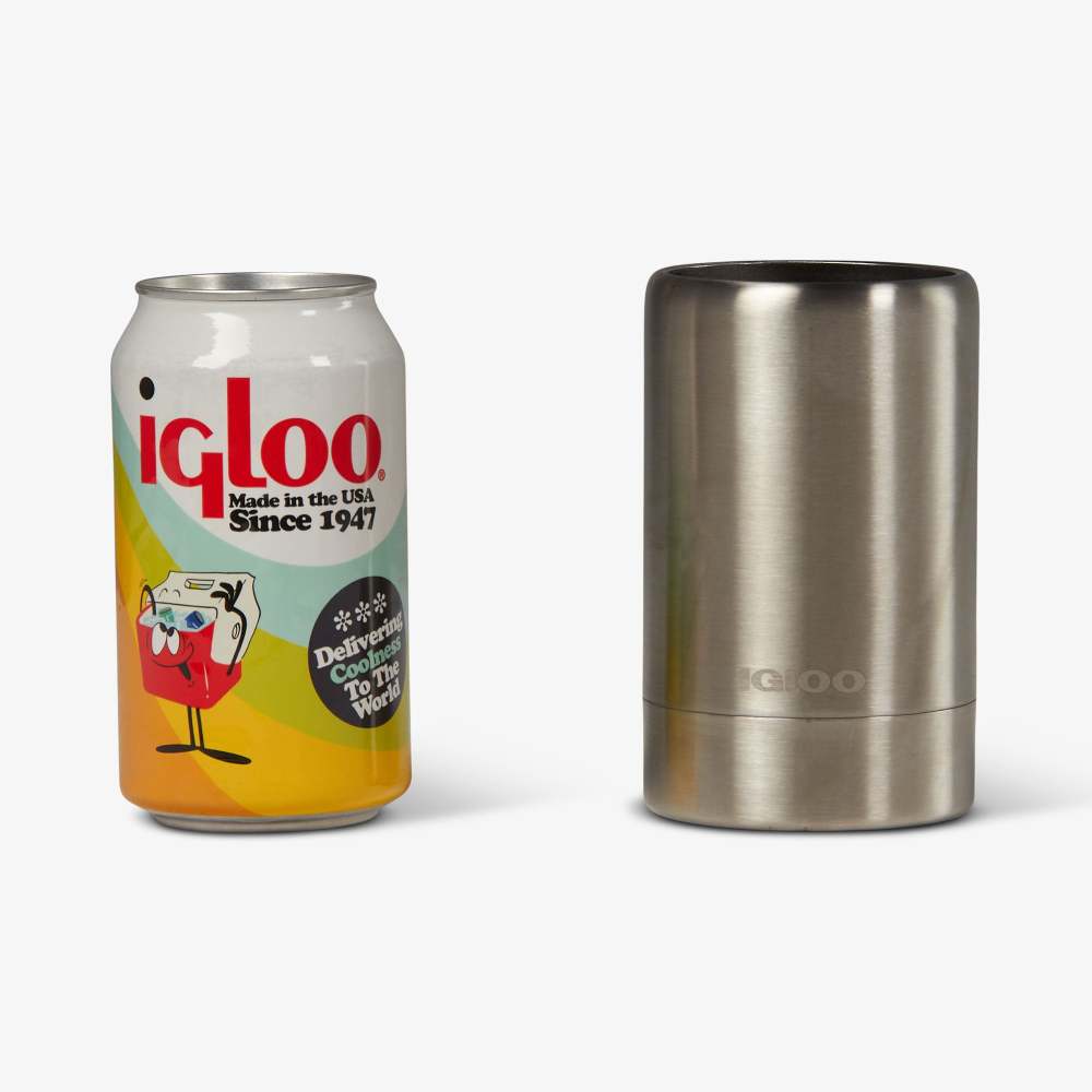 Igloo Coolmate Can Cooler Reusable Stainless Steel 12oz