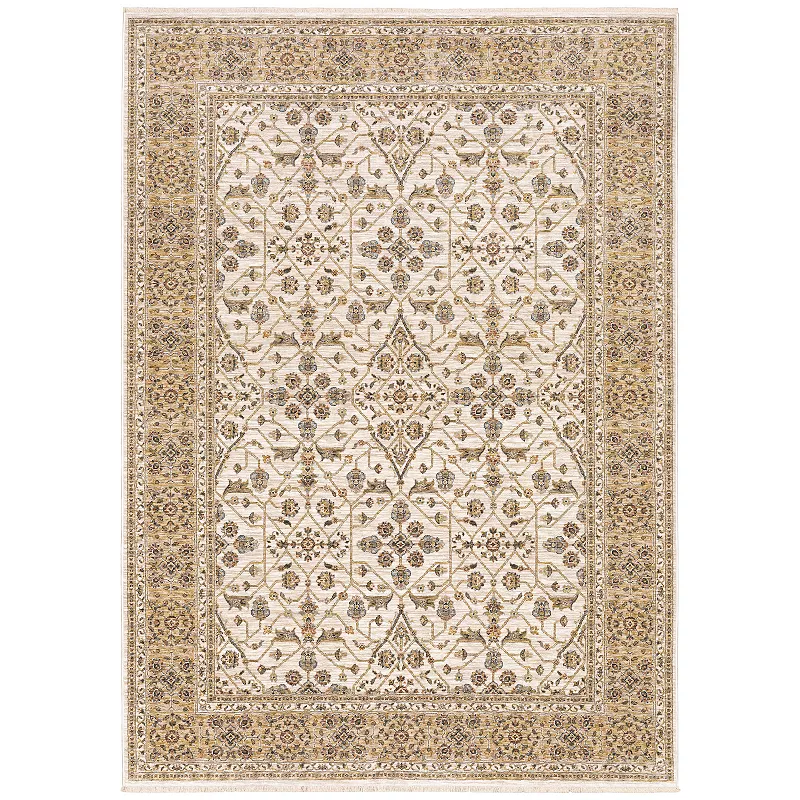 StyleHaven Mascotte Traditional Border Fringed Area Rug