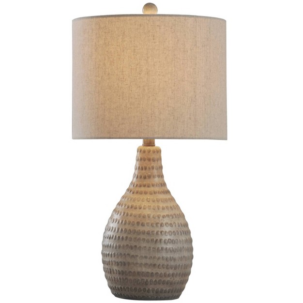 Allen French Oak Table Lamp White Shade Stylecraft