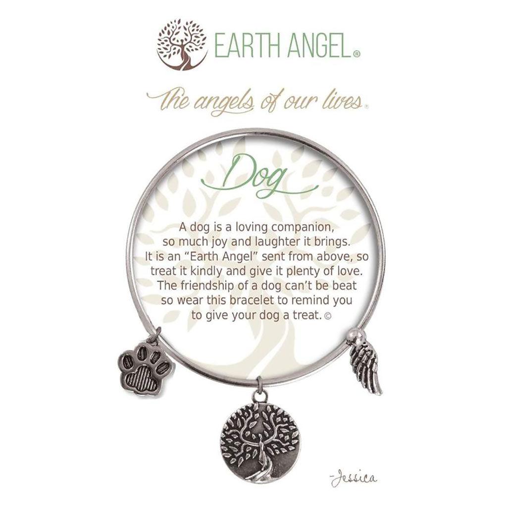 Earth Angel  Dog Bracelet in Silver