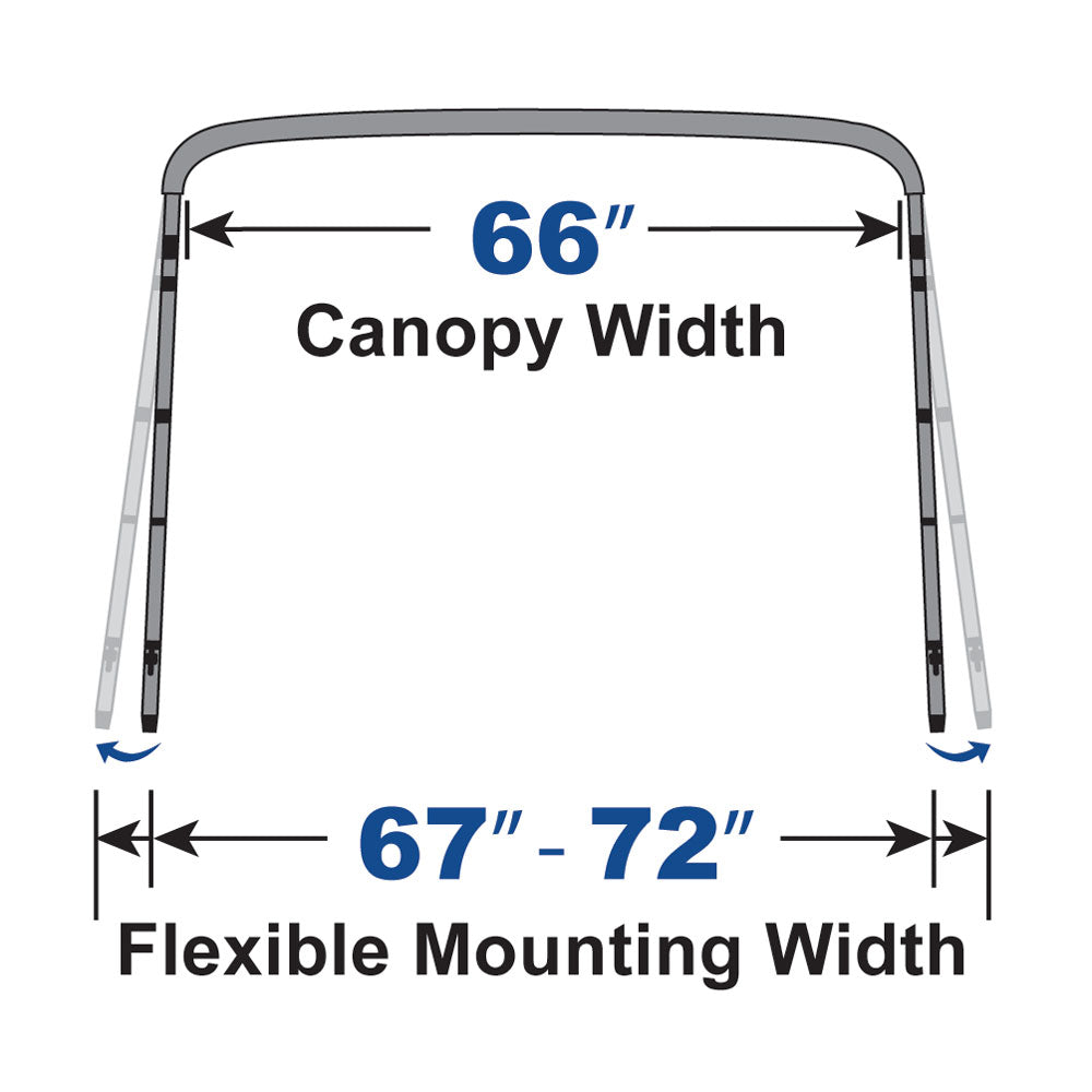 Bimini Top Boat Cover 4 Bow 54