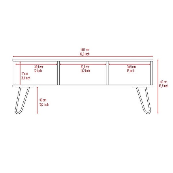 Boahaus Nápoles Coffee Table (Espresso)