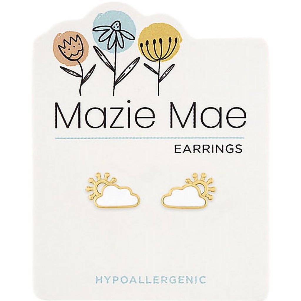 Center Court  Gold Sunrise Stud Mazie Mae Earrings