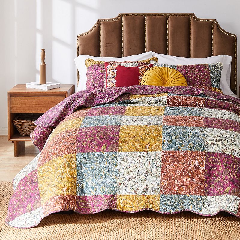 Barefoot Bungalow Paisley Slumber Quilt Set