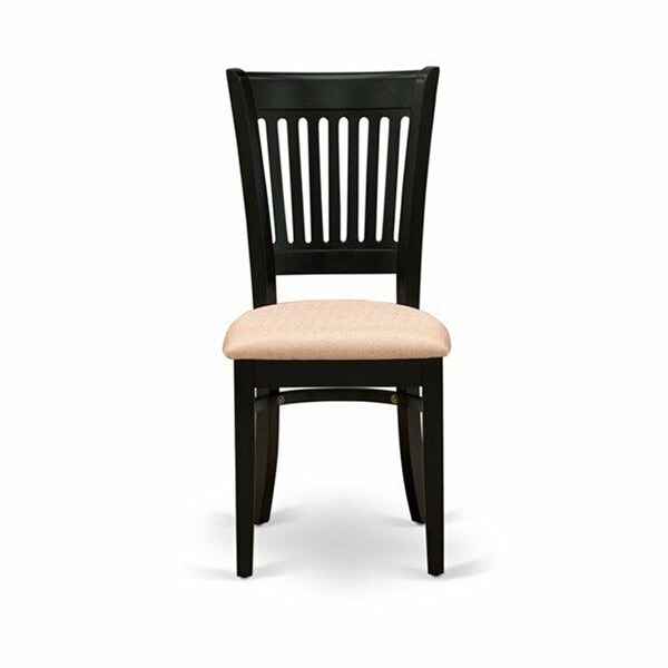 Set of 2 Traditional Wood Dining Chairs Black - 20x37