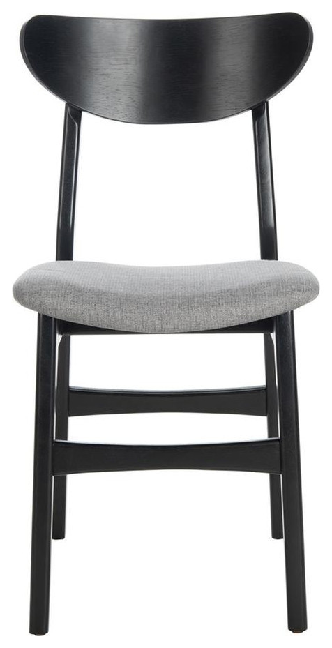 Massell Retro Dining Chair  Set of 2  Black/Gray   Midcentury   Dining Chairs   by Rustic Home Furniture Deco  Houzz