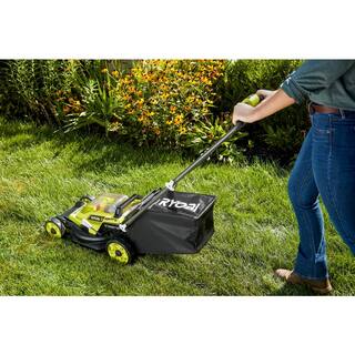 RYOBI ONE+ 18V 13 in. Cordless Battery Walk Behind Push Lawn Mower (Tool Only) P1108BTL